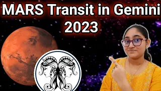 Mars Transit in Gemini 2023 Prediction | 13th March - 10th May 2023
