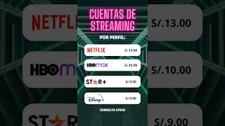 Cuentas streaming Disponible  100% Garantizado #peru