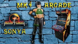 Mortal Kombat 4 ARCADE MAME 2019 | Sonya Playthrough (Master II)