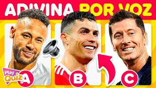 Adivine el Jugador de Fútbol por su voz  (Difícil) 🔊🤔⚽ | Adivina quién es | PlayQuiz Trivia