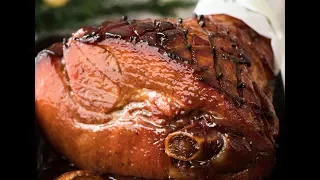 Baked Ham with Maple Brown Sugar Glaze