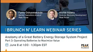Battery Energy Storage: Operating Batteries to Maximize Value