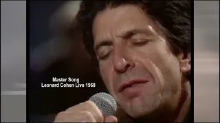 Master Song   -  Leonard Cohen Live 1968