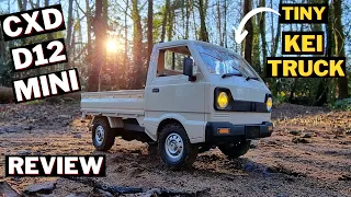 CXD D12 Mini Kei Truck - Mini WPL D12 - Unboxing, Review & Run - 1/16 Scale Suzuki Carry