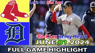 Red Sox vs. Detroit Tigers (06/01/24)  GAME HIGHLIGHTS | MLB Season 2024