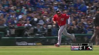 WSH@CHC: Harper drives in Revere with a sac fly