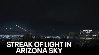 SpaceX rocket launch seen over Phoenix