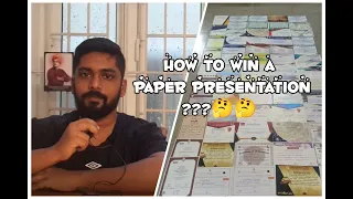 How to win first in a Paper Presentation | Symposium Winning Strategies | Ravi Prasath S | Tamil