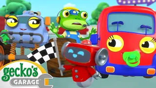 Baby Race Pit Stop | Gecko's Garage | Trucks For Children | Cartoons For Kids