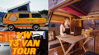 Van tour, we turned a nostalgic Volkswagen T3 into a tiny home