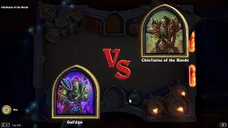 Book of Heroes Gul'dan vs Chieftains of the Horde | Hearthstone Book of Heroes