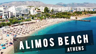 Alimos Beaches (Kalamaki Beach, Bolivar Beach, Akti Iliou, Akanthus, Bikini Bar) ATHENS - GREECE 🇬🇷