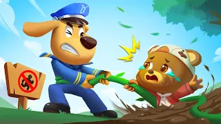 Dangerous Swamp | Play Safe | Safety Cartoon | Detective Cartoon | Kids Cartoon | Sheriff Labrador