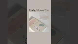 Empty notebook ideas 💡