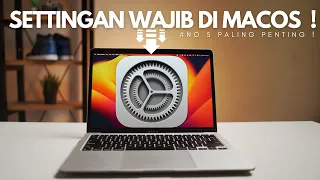 Settingan Wajib di MacOS !