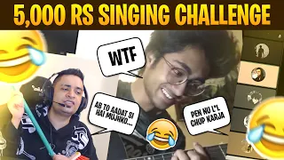 5000 RUPEES SINGING CHALLENGE 🤣 | FUNNY MOMENTS | MRJAYPLAYS