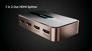 Vention 1 In 4 Out HDMI Splitter 4K@30Hz Gold Aluminum Alloy Type ACC