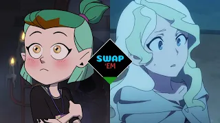 AMITY AND DIANA VOICE SWAP | The Owl House/Little Witch Academia