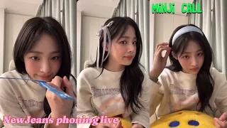 NewJeans phoning live 2024/01/29 (Engsub) Minji Call