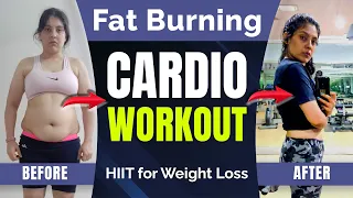 10 Min HIIT Cardio Workout for Fat Loss | Fat Burning Cardio Workout - No Equipment, No Repeat 🏃‍♀️