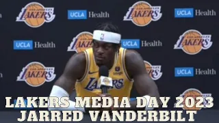 Lakers Media Day 2023 - Jarred Vanderbilt Interview