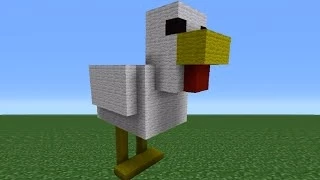 Minecraft Tutorial: How To Make A Chicken Statue