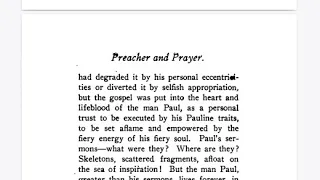 Preacher and Prayer by EM Bounds pg 0 to pg 13