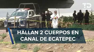 Hallan dos cuerpos cerca de un canal de aguas negras en Ecatepec