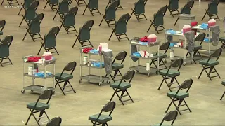 Cleveland's Wolstein Center transforms into Ohio's first mass COVID-19 vaccination site