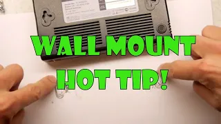 Easily wall mount a power strip or modem