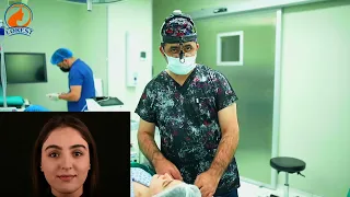 Rinoplastika emeliyyati ve gipsin 10 gunden sonra çıxarilmasi