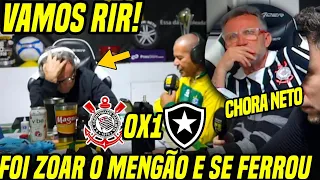 VAMOS RIR! NETO DESESPERADO com DERROTA do CORINTHIANS! CHORA NETO! RESPEITA o MENGÃO! 🤣