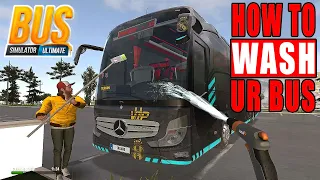 Bus Simulator Ultimate | How To WASH Your Bus in The New Update 2.0.8 ✋😉.