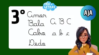 APRENDENDO A LER, LETRA CURSIVA| COMO APRENDER A LER| Aula para JOVENS E ADULTOS