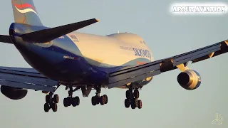 Silk Way West Airlines' Boeing 747-4R7F Landing: Flawless Precision