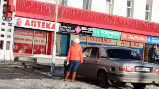 Пьяная за рулём.