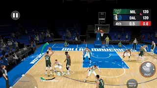 NBA 2K22 Mobile Game winning 3 Point Shot in Association Mode