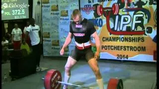 372.5kg Deadlift @93kg - Krzysztof Wierzbicki IPF World Record (4x body weight)