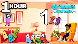 Five Little Pandas + More Learning Songs | Gracie’s Corner | Kids Songs + Nursery Rhymes