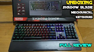 REDGEAR SHADOW BLADE MECHANICAL KEYBOARD | UNBOXING | FULL REVIEW | LIGHT | TYPING SOUND | SOFTWARE