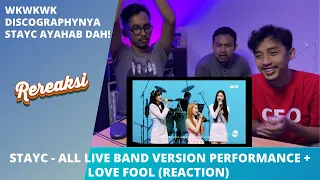 STAYC - ALL LIVE BAND PERFORMANCE + LOVE FOOL (REACTION)