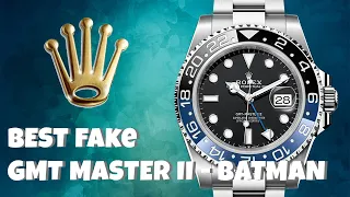Best FAKE Rolex GMT Master II BATMAN 126710BLNR review
