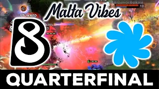 EPIC GAME, DENDI IN QUARTERFINAL !! B8 vs SIBE TEAM - MALTA VIBES S4 DOTA 2