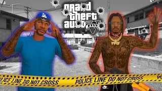 Crips Vs Bloods LA Gang War - GTA 5 Real Hood Life #25
