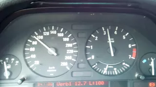 BMW E34 525i M50B30, разгон 90-160кмч 3 передача. С мертвой катушкой зажигания!