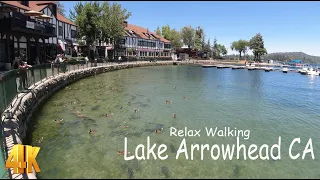 Relax walk around Lake Arrowhead CA in 4K