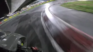 Crashing into the barrier @ KF1 Circuit Singapore