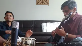 Indian classical music guitar plus tabla (Bhairav)