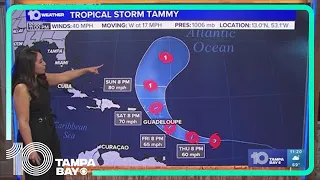 Tracking the Tropics: Tropical Storm Tammy to impact Caribbean islands