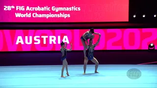 Austria 2 (AUT) - 2022 Acrobatic Worlds, Baku (AZE) - Balance Qualification  Women's Group